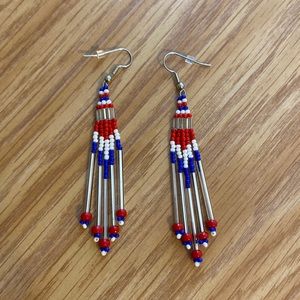Patriotic American earrings